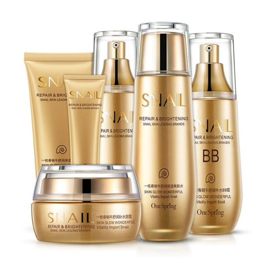 Gala Golden Elixir – Ritual Reparador con Extracto de Caracol (Set de 6 piezas)